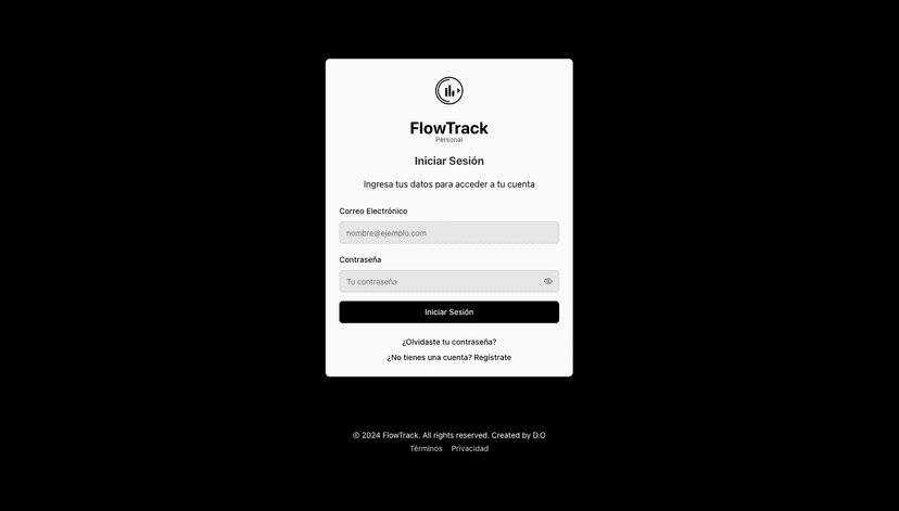 FlowTrack Web - Dashboard