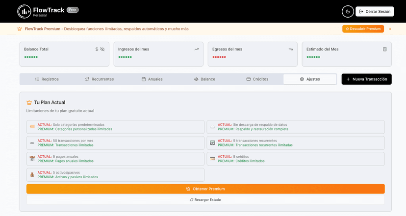 FlowTrack Web - Transactions