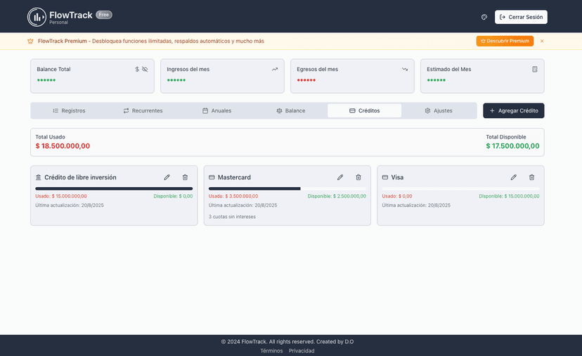 FlowTrack Web - Analysis
